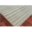 Robin Stripe Handloomed Bamboo Silk/Wool Mineral 12'x15' Area Rug
