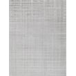 Robin Stripe Handloomed Bamboo Silk/Wool Light Silver 6'x9' Area Rug