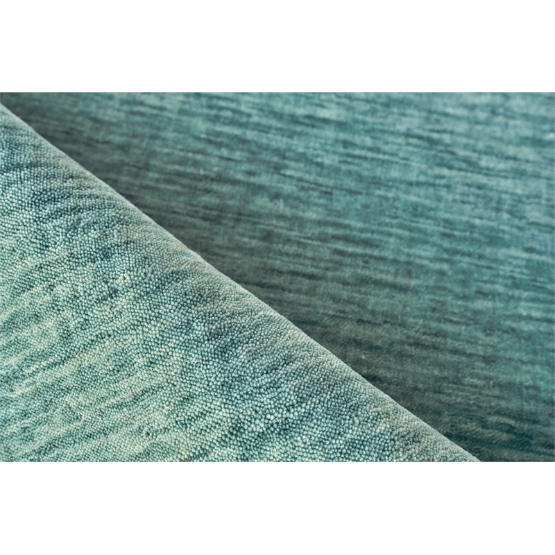 Roche Handloomed New Zealand Wool Soft Teal 16'x21'10