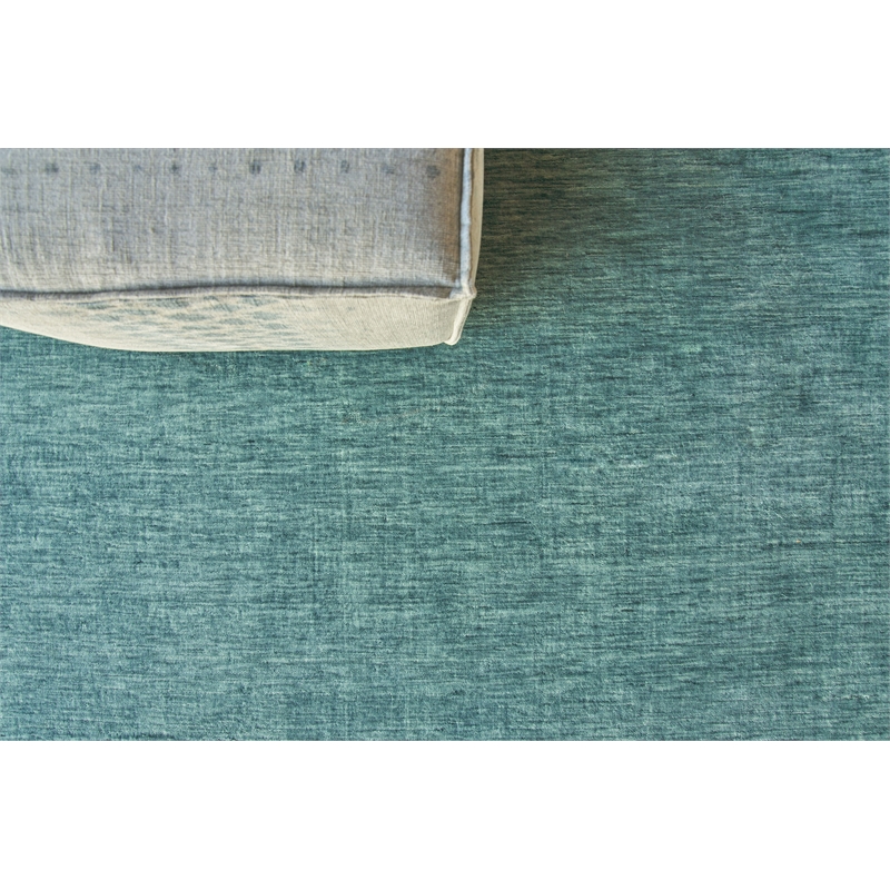 Roche Handloomed New Zealand Wool Soft Teal 16'x21'10