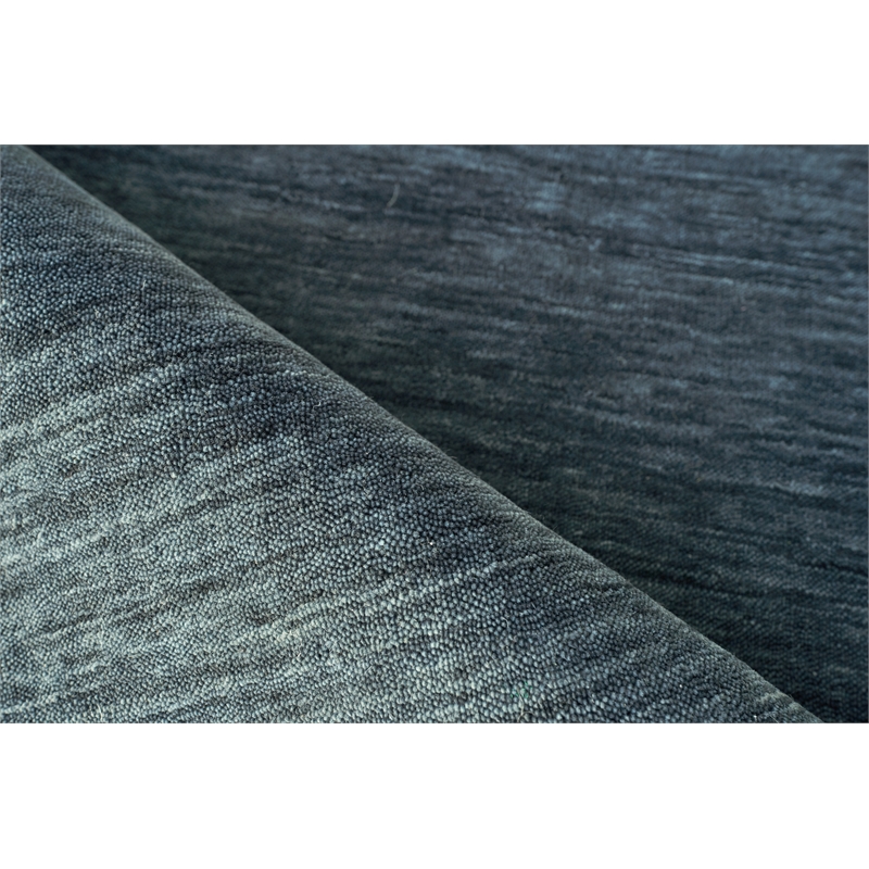 Roche Handloomed New Zealand Wool Dark Blue 12'x15' Area Rug