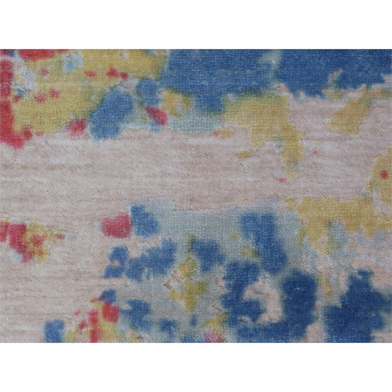 Reflections Handloomed Bamboo Silk Blue/Multi 8'x10' Area Rug