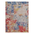 Reflections Handloomed Bamboo Silk Blue/Multi 8'x10' Area Rug