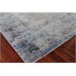 Reflections Handloomed Bamboo Silk Silver/Blue 8'x10' Area Rug