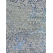 Reflections Handloomed Bamboo Silk Silver/Blue 8'x10' Area Rug