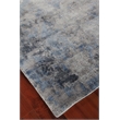 Reflections Handloomed Bamboo Silk Silver/Blue 9'x12' Area Rug