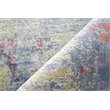 Reflections Handloomed Bamboo Silk Ivory/Blue/Red 6'x9' Area Rug