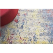 Reflections Handloomed Bamboo Silk Ivory/Blue/Red 9'x12' Area Rug