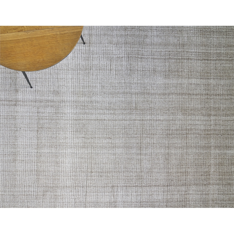 Robin Handloomed Bamboo Silk/Wool Light Beige 10'x14' Area Rug