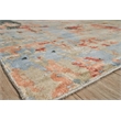 Reflections Handloomed Bamboo Silk Blue/Black 9'x12' Area Rug