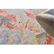 Reflections Handloomed Bamboo Silk Blue/Black 9'x12' Area Rug