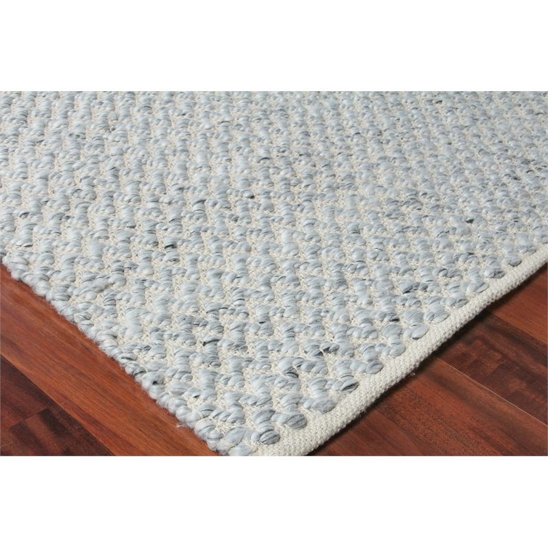 Rialto Flatweave Polyester/Cotton Light Gray 14'x18' Area Rug