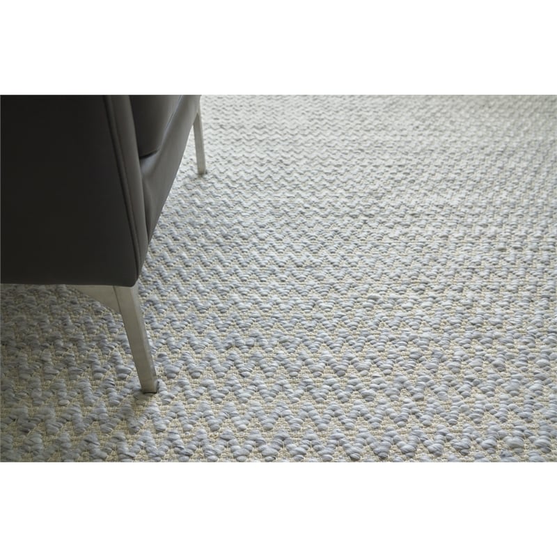 Rialto Flatweave Polyester/Cotton Light Gray 14'x18' Area Rug