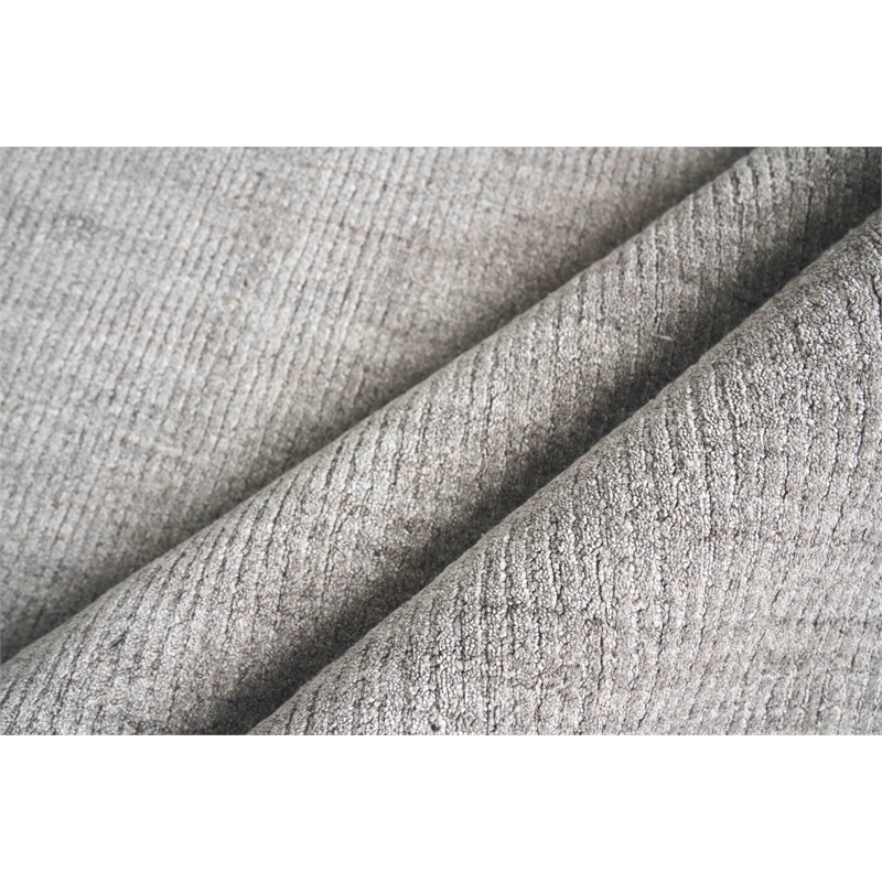 Robin Handloomed Bamboo Silk/Wool Gray 6'x9' Area Rug