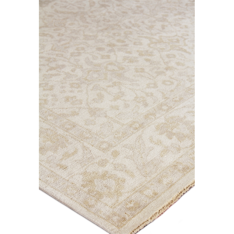 Restoration Hand-Knotted New Zealand Wool Ivory 8'x10' Area Rug
