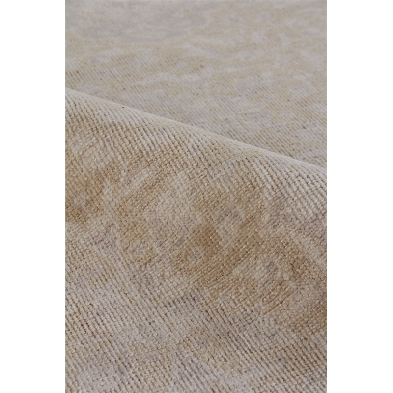 Restoration Hand-Knotted New Zealand Wool Sand/Beige 8'x10' Area Rug