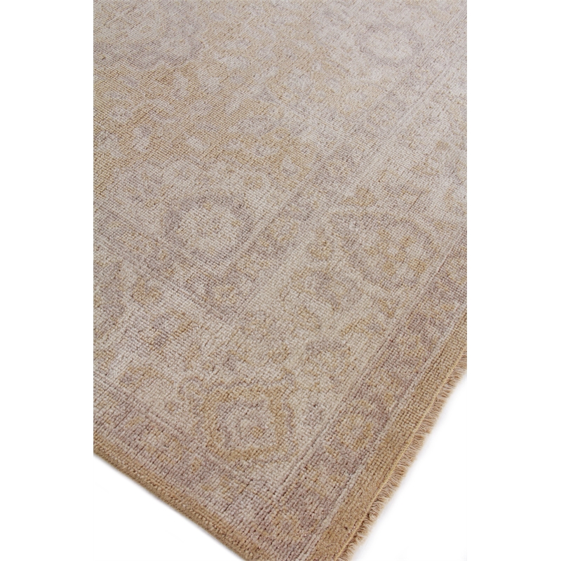Restoration Hand-Knotted New Zealand Wool Sand/Beige 8'x10' Area Rug