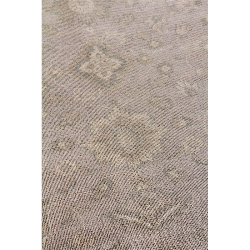 Restoration Hand-Knotted New Zealand Wool Silver 8'x10' Area Rug