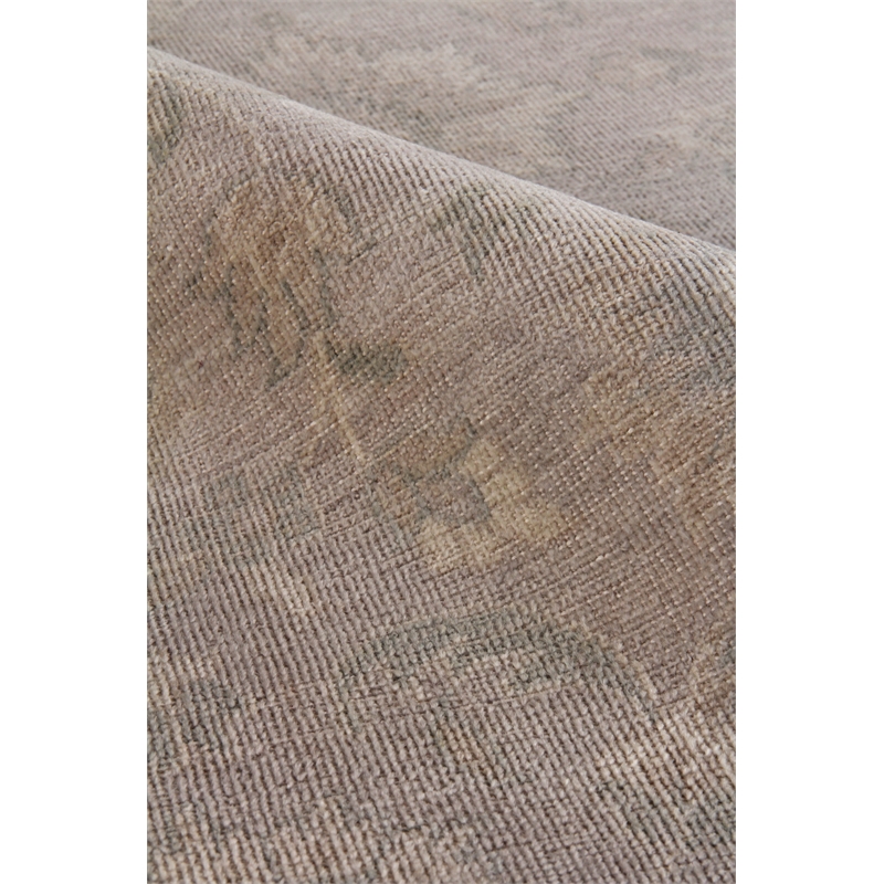 Restoration Hand-Knotted New Zealand Wool Silver 8'x10' Area Rug