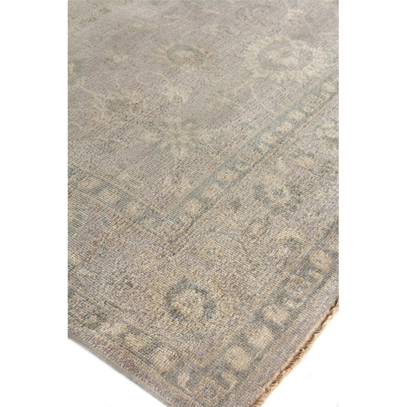 Restoration Hand-Knotted New Zealand Wool Silver 8'x10' Area Rug