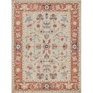 Richmond Serapi Hand-Tufted New Zealand Wool Beige/Rust 14'x18' Area Rug