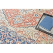 Richmond Serapi Hand-Tufted New Zealand Wool Red/Blue 8'x10' Area Rug