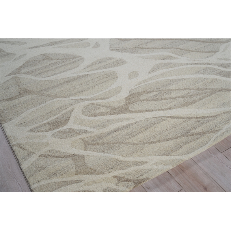 Rio Hand-Tufted New Zealand Wool Beige/Ivory 8'x10' Area Rug