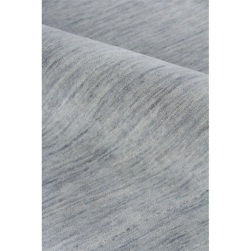 Roche Handloomed New Zealand Wool Light Gray 8'x10' Area Rug