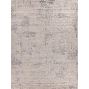 Roset Handloomed Bamboo Silk Silver/Gray 10'x14' Area Rug