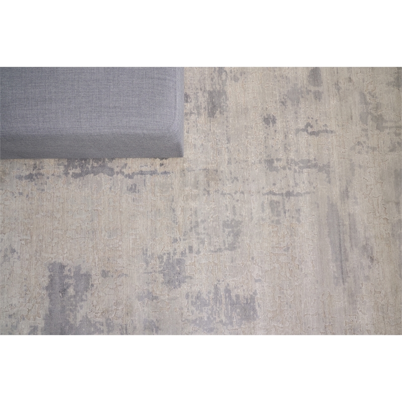 Roset Handloomed Bamboo Silk Silver/Gray 12'x15'6