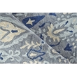 Sarasota Hand-Tufted New Zealand Wool Gray/Light Blue 5'x8' Area Rug