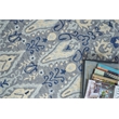 Sarasota Hand-Tufted New Zealand Wool Gray/Light Blue 5'x8' Area Rug