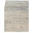 Roset Handloomed Bamboo Silk Beige/Blue 10'x14' Area Rug