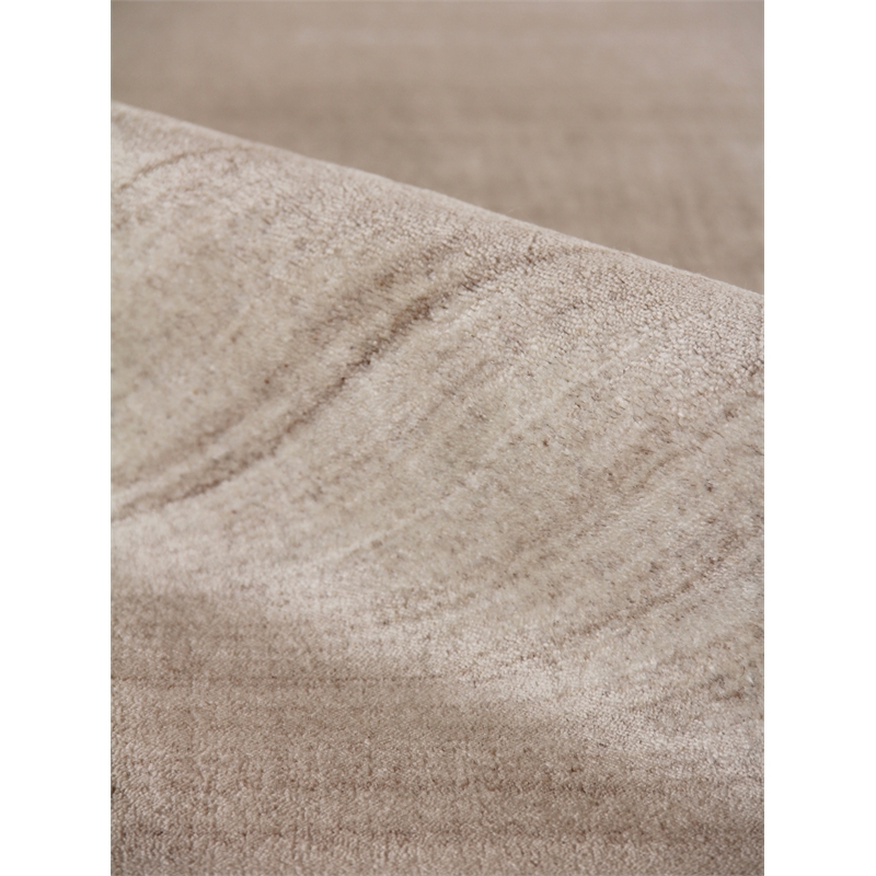 Sanctuary Handloomed Bamboo Silk/Wool Light Beige 2'x3' Area Rug
