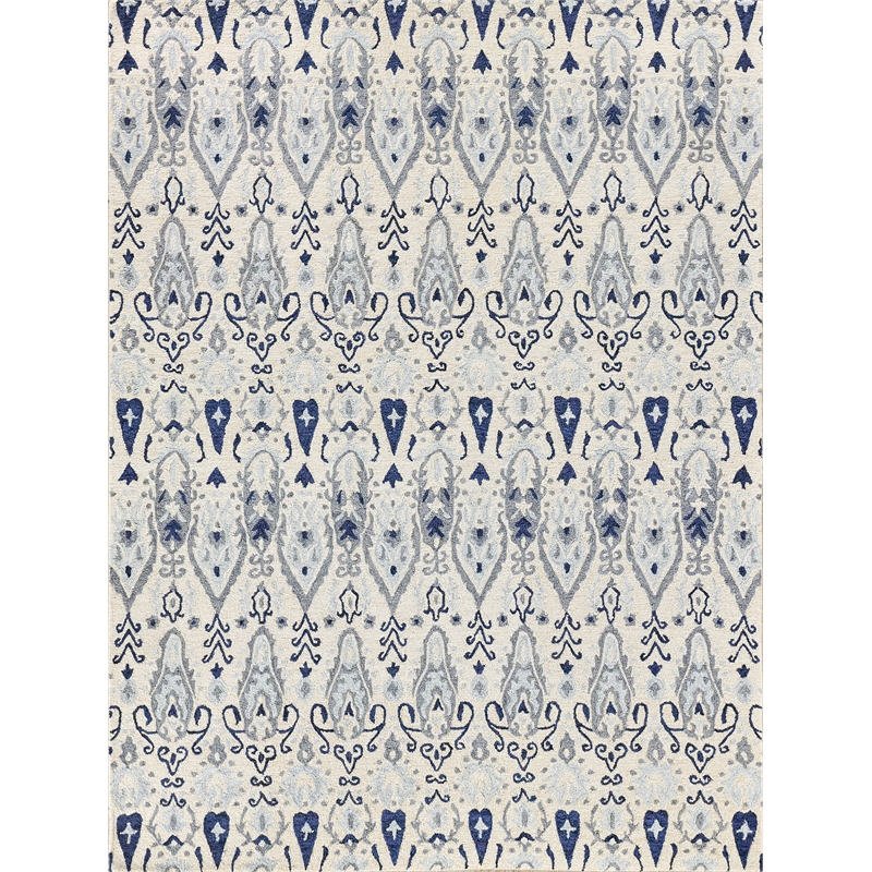 Sarasota Hand-Tufted New Zealand Wool Ivory/Gray 8'x10' Area Rug