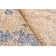 Roset Handloomed Bamboo Silk Beige/Blue/Silver 8'x10' Area Rug