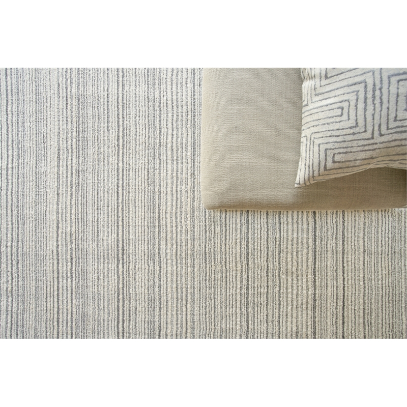 Rossini Handloomed Nylon/Pet Yarn Ivory/Gray 12'x15' Area Rug
