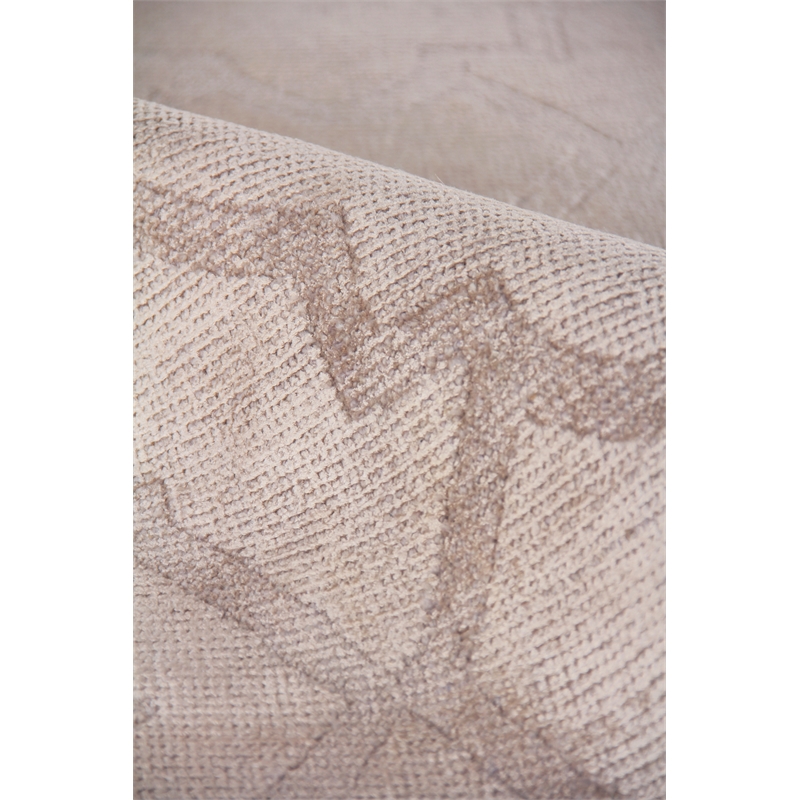 Samara Handloomed Bamboo Silk Beige 12'x15' Area Rug