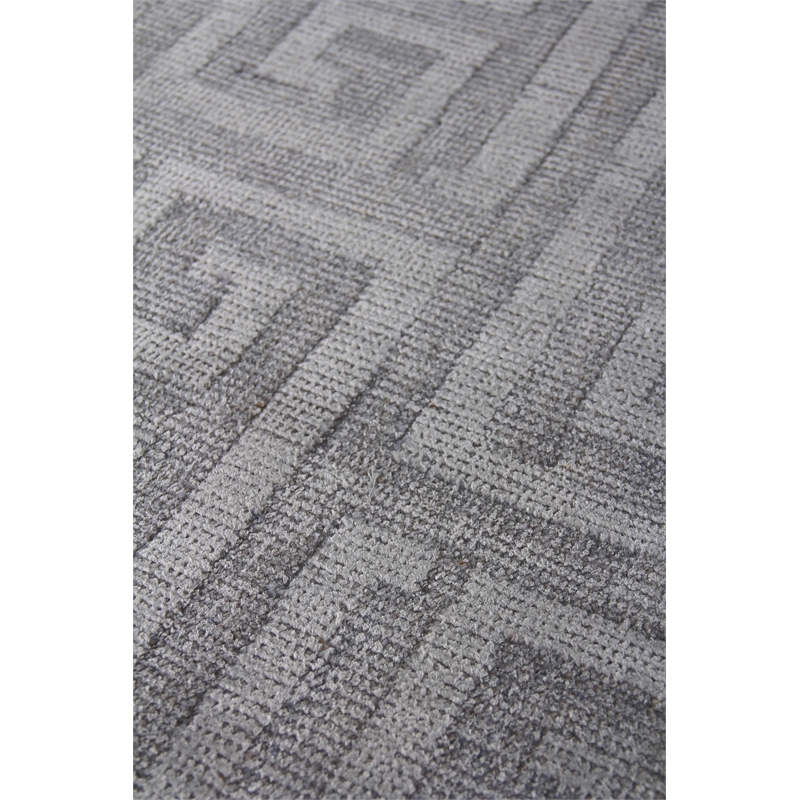 Samara Handloomed Bamboo Silk Aqua 10'x14' Area Rug