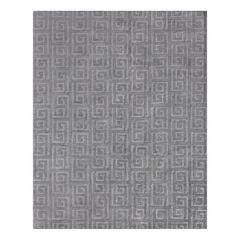 Samara Handloomed Bamboo Silk Aqua 10'x14' Area Rug