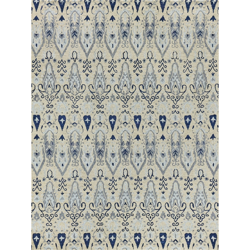 Sarasota Hand-Tufted New Zealand Wool Ivory 8'x10' Area Rug