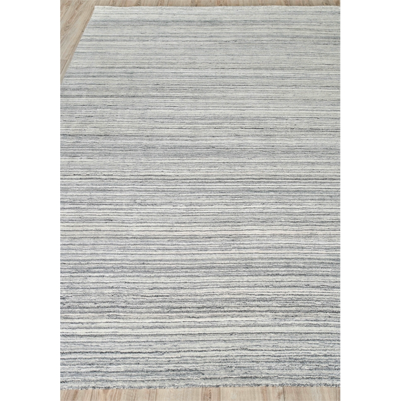 Rossini Handloomed Nylon/Pet Yarn Gray/Light Gray 12'x12' Square Area Rug