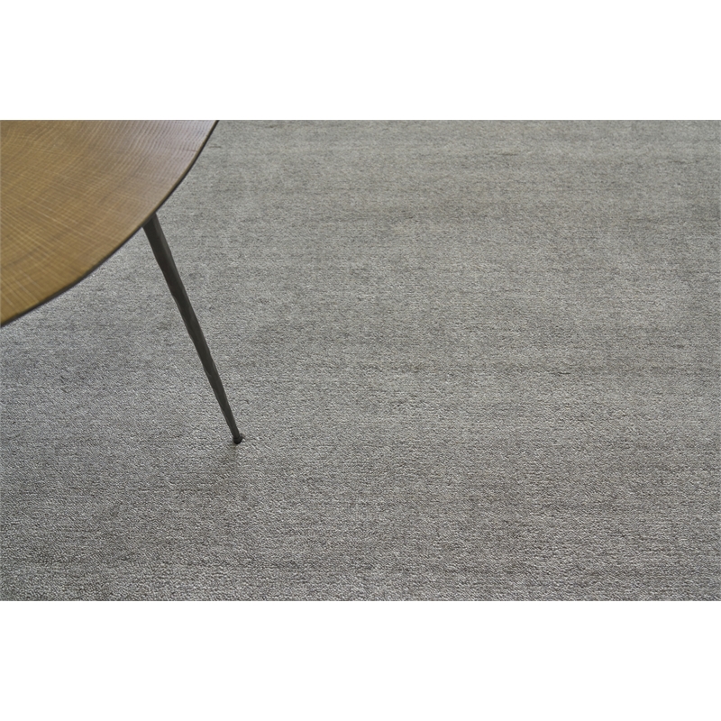 Sanctuary Handloomed Bamboo Silk/Wool Taupe/Linen 9'x12' Area Rug