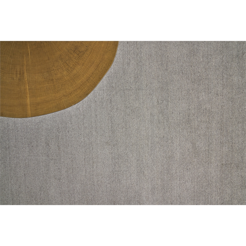 Sanctuary Handloomed Bamboo Silk/Wool Taupe/Linen 9'x12' Area Rug