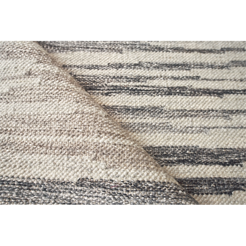 Scandinavian Handloomed New Zealand Wool Ivory/Blue/Gray 8'x10' Area Rug