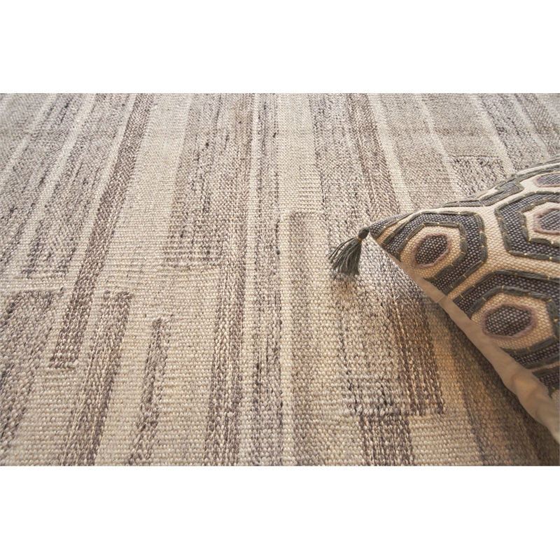 Scandinavian Handloomed New Zealand Wool Gray/Ivory 12'x15' Area Rug