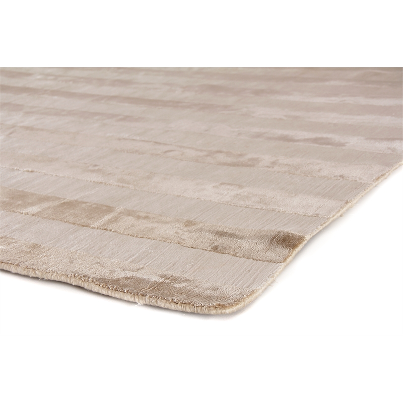 Rugby Handloomed Viscose Beige 10'x14' Area Rug