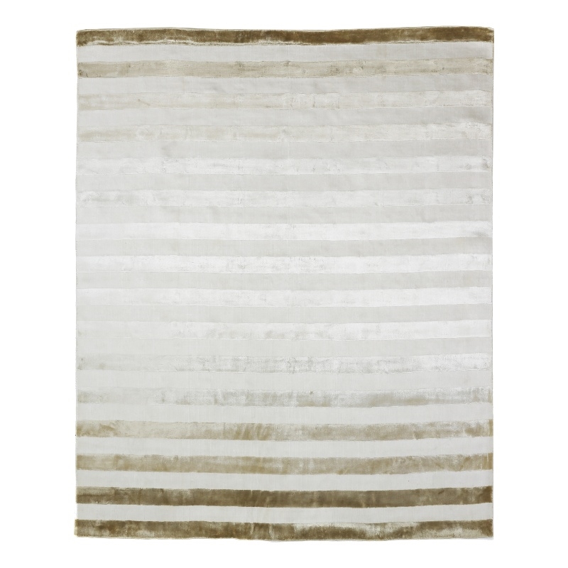 Rugby Handloomed Viscose Beige 10'x14' Area Rug