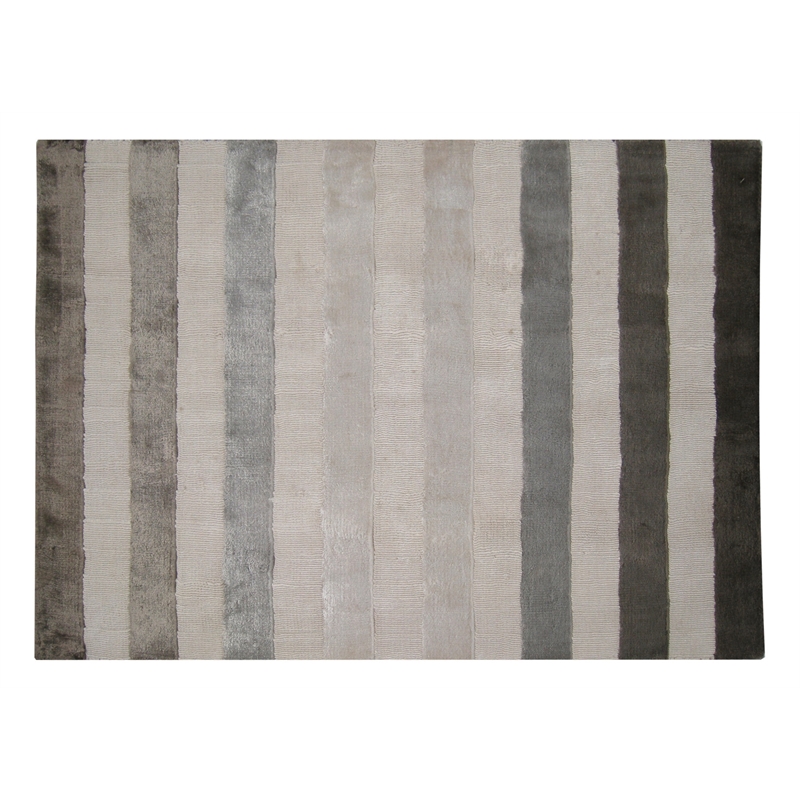 Rugby Handloomed Viscose Brown 10'x14' Area Rug
