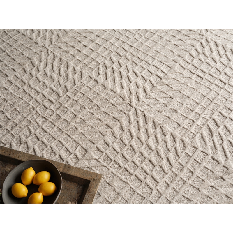 Sandro Hand-Tufted New Zealand Wool Silver 12'x15' Area Rug